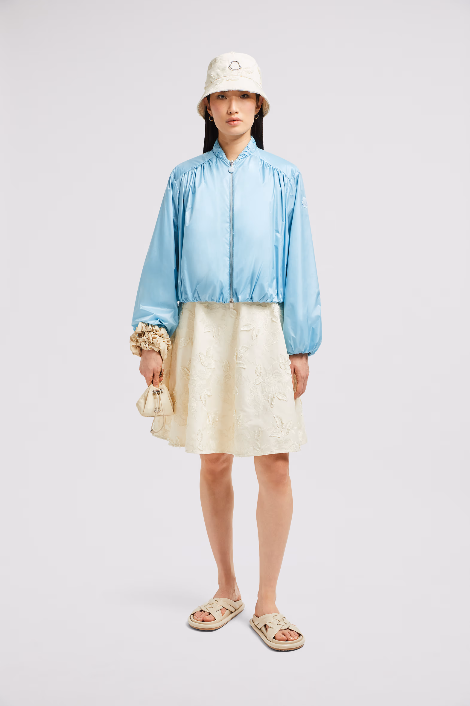 Bomber Chazeron Femmes Bleu clair Moncler 0